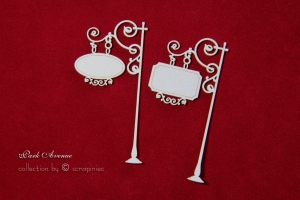 Szyldy wiszący 0102 set - Park Avenue hanging sign 01
