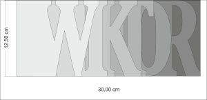 Wordbbook WIKTOR12,5x30 cm