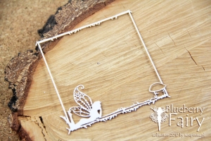 Blueberry Fairy - small square fairy frame - mała ramka kwadrat z wróżką