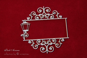 Ramka szyld latarnia - Park Avenue sign frame lantern