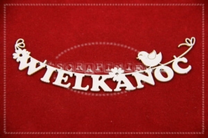 Wielkanoc napis - girlanda zestaw 4 szt.