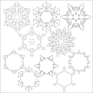 Śnieżynki Rae zestaw '30 cm