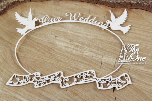 The one - Our Wedding - frame with scarf