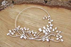 Lilly of the valley - round frame 01 - okrągła ramka 01