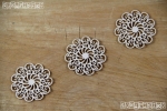 Doily Lace - 3 Small rosettes - 3 Małe rozetki 