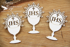 Tatting Communion - goblet and host 01 - kielich z hostią 01
