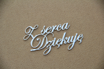 Z serca dziękuję - zestaw 8 napisów