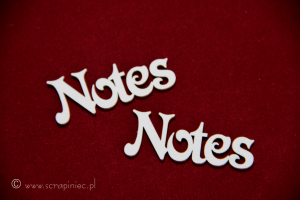 Notes - ozdobna czcionka