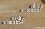 Making memories x2- ENG - napis 