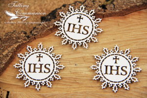 Tatting Communion - small  Host 01 - Hostia mała 01
