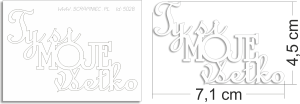 Ty si moje všetko - SK - napis