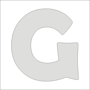 "G" monogram prosty
