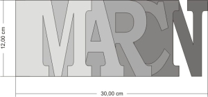 Wordbook Marcin 12x30 cm