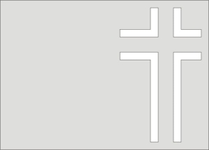 AKK Krzyż - negatyw 15x20