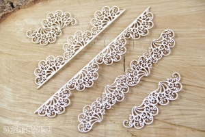 Doily Lace - Lace borders set - Zestaw borderów
