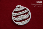 2-warstwowa bombka 01 - Tinsel - 2-layers bauble 01