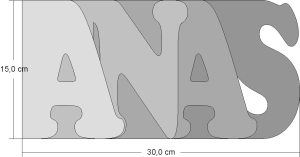 Wordbook ANAS 15x30 cm