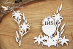 Tatting Communion - goblet and lillys - kielich i lilie